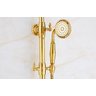 Chuveiro Ducha Misturador Vintage Retrô Dourado Ouro Q/F - 4