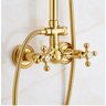 Chuveiro Ducha Misturador Vintage Retrô Dourado Ouro Q/F - 2