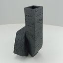 Ver imagem 2 de Vaso Decorativo Enfeite Casa Nó Home&Co Resina 30x19x17cm Preto