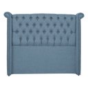 Ver imagem 1 de Cabeceira Estofada Sienna para Cama Box Queen 160 cm Linho Azul
