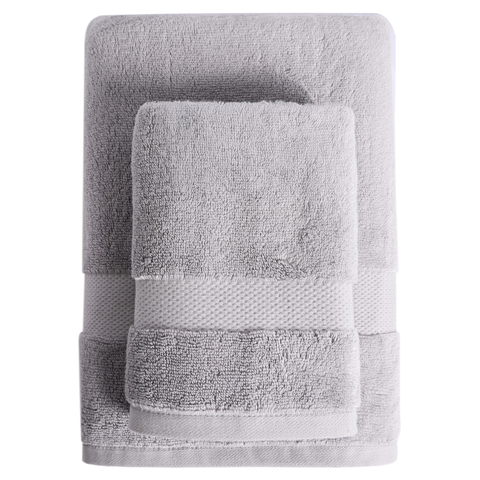 Jogo de Toalha Banho e Rosto Super Soft Cinza - Corttex