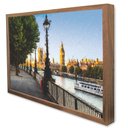 Ver imagem 4 de Quadro Decorativo Caixa Cidade Londres - Big Bem Tacolado Moldura Caixa 3cm Madeira com Vidro 30 X 4