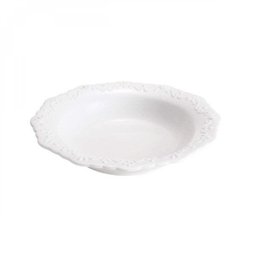 Jogo de Pratos Fundos Porcelana 6 Peças 21,5cm Alto Relevo Rojemac - 2 Jogo de Pratos Fundos Porcelana 6 Peças 21,5cm Alto Relevo Rojemac - 2