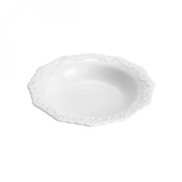 Jogo de Pratos Fundos Porcelana 6 Peças 21,5cm Alto Relevo Rojemac - 3 Jogo de Pratos Fundos Porcelana 6 Peças 21,5cm Alto Relevo Rojemac - 3