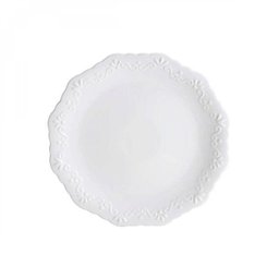 Jogo de Pratos Fundos Porcelana 6 Peças 21,5cm Alto Relevo Rojemac - 1 Jogo de Pratos Fundos Porcelana 6 Peças 21,5cm Alto Relevo Rojemac - 1