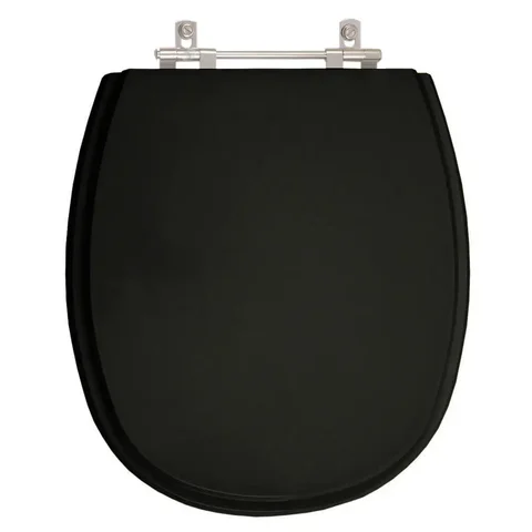 Assento Sanitário Acrílico Aspen Preto para vaso Deca