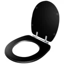 Ver imagem 2 de Assento Sanitário Acrílico Aspen Preto para vaso Deca
