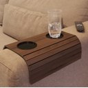 Ver imagem 3 de Kit 2 Bandejas Esteira com Porta Copos Duplo - Cor:copenhagem