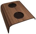 Ver imagem 1 de Kit 2 Bandejas Esteira com Porta Copos Duplo - Cor:copenhagem