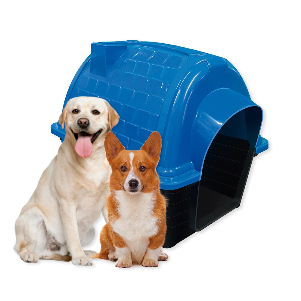 Casinha Pet Raças Médias e Grandes N5 Iglu para Cachorro Azul - 2