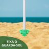 2 Suportes Guarda Sol Praia Porta Vara Pesca Furador Saca Areia 38 cm Importway Iwsasgsvd Verde - 3