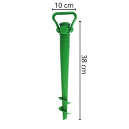 2 Suportes Guarda Sol Praia Porta Vara Pesca Furador Saca Areia 38 cm Importway Iwsasgsvd Verde - 2