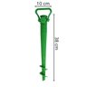 2 Suportes Guarda Sol Praia Porta Vara Pesca Furador Saca Areia 38 cm Importway Iwsasgsvd Verde - 2