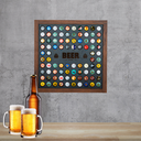Ver imagem 2 de Quadro Porta Tampa de Cerveja Tampinha de Garrafa Decoração