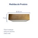 Ver imagem 3 de Plafon Quadrado de Aluminio Grafite 20cm