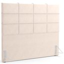 Ver imagem 1 de Cabeceira Cama Box Queen 160 cm Roma W01 Suede Bege - Lyam Decor