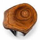 Ver imagem 3 de Mesa de Centro Orgânica Madeira Maciça Rústica 68x59cm
