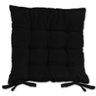 Kit 02 Almofadas Assento Futon Flat para Cadeira 40x40 Preto - 5