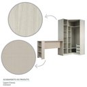 Ver imagem 2 de Guarda Roupa Cabideiro E Bancada Crema Com Connect
