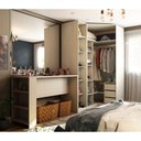 Ver imagem 6 de Guarda Roupa Cabideiro E Bancada Crema Com Connect