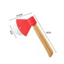 Ver imagem 1 de Cortador Pizza Machadinha Vermelho Fatiador Aço Inox Cabo