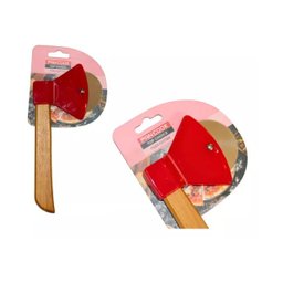 Cortador Pizza Machadinha Vermelho Fatiador Aço Inox Cabo - 3