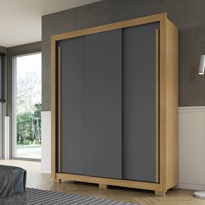 Guarda Roupa Casal Dallas 3 Portas 2 Gavetas I01 - Clique Chique Móveis
