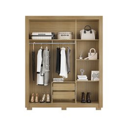Guarda Roupa Casal Dallas 3 Portas 2 Gavetas I01 - Clique Chique Móveis - 2