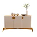 Ver imagem 1 de Buffet Aparador Buriti Off White com Nature - Moveis Jb