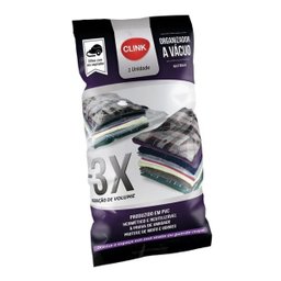 Kit 10 Saco Organizador Vácuo Edredom Cobertor Roupa 60x80cm - 1