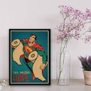 Ver imagem 2 de Quadro Divertido Decorar Banheiro 45x34cm:Madeira branca
