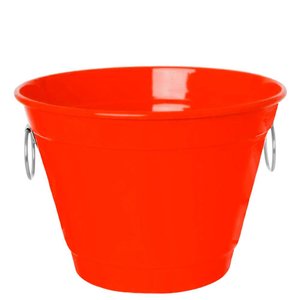 Balde de Gelo e Cerveja Térmico em Alumínio 6,5L Bbq - Vermelho