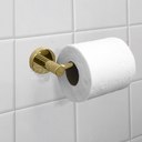 Ver imagem 2 de Porta Papel Higienico Dourado Brilhoso Papeleira de Parede Aço Inox Suporte Papel Acessório Banheiro