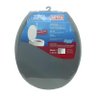 Assento Sanitário Almofadado Astra Convencional Oval Universal Cinza Escuro - 1