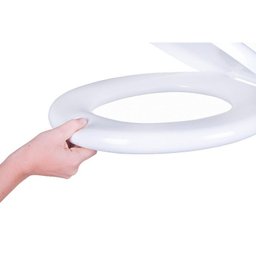 Assento Sanitário Almofadado Astra Convencional Oval Universal Cinza Escuro - 2