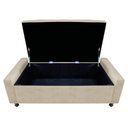 Ver imagem 6 de Calçadeira Baú Solteiro Everest P02 90cm para Cama Box Corano - Doce Sonho Móveis Bege