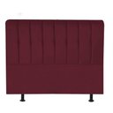 Ver imagem 3 de Cabeceira Estofada Kiara 160cm Queen Size Box Quarto Suede Bordô - Gat Magazine