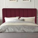 Ver imagem 1 de Cabeceira Estofada Kiara 160cm Queen Size Box Quarto Suede Bordô - Gat Magazine