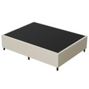 Ver imagem 1 de Base Box Casal Sintético Bege 38x138x188