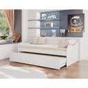 Ver imagem 5 de Bicama Babá Ariel Branco Acetinado com 2 Colchões Ortobom – Carolina