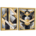 Ver imagem 4 de Quadro Decorativo Duo Abstrato Formas Orgânicas