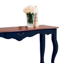 Ver imagem 4 de Aparador de Sala 136cm com Pés Luis XV e 1 Gaveta 70811 Linz Móveis - Azul Petróleo/Imbuia