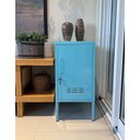 Ver imagem 1 de Armário de Aço Decorativo Multiuso C/chave Azul Claro