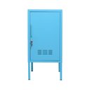 Ver imagem 4 de Armário de Aço Decorativo Multiuso C/chave Azul Claro