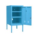 Ver imagem 3 de Armário de Aço Decorativo Multiuso C/chave Azul Claro