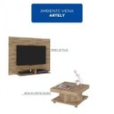 Ver imagem 2 de Sala de Estar Completa com Painel e Mesa de Centro Viena Espresso Móveis