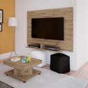 Ver imagem 1 de Sala de Estar Completa com Painel e Mesa de Centro Viena Espresso Móveis