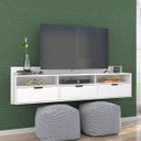 Ver imagem 1 de Rack Suspenso para TV até 48 Polegadas 3 Gavetas Pensil Olivar