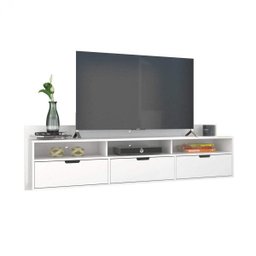 Rack Suspenso para TV até 48 Polegadas 3 Gavetas Pensil Olivar - 2