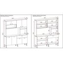 Ver imagem 4 de Armário de Cozinha Compacta 8 Portas e 1 Gaveta 182cm Seul Freijó-vanilla - Pallazio